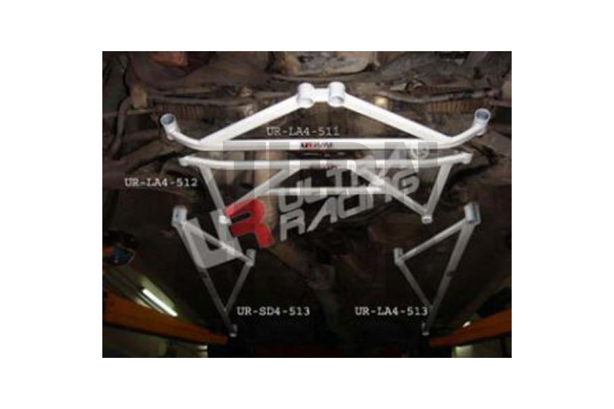 Ultra Racing 4 Point Front Subframe H Brace Subaru Impreza GT GC8