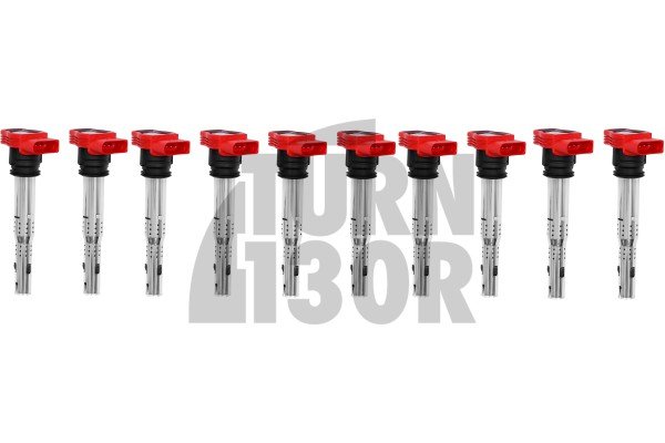 NGK red coil packs designed for Audi R8 V10 and Lamborghini Huracan