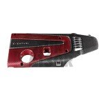 Honda Civic Type R FK2 / FK8 Carbon Fiber / Red Kevlar Engine Cover by Eventuri